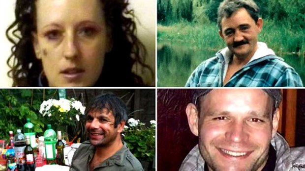 (Clockwise from top left) Serial killer Joanna Dennehy, victims John Chapman, Lukasz Slaboszewski and Kevin Lee.