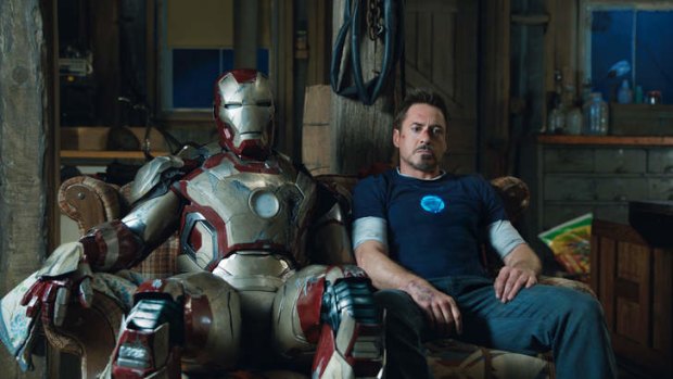 Robert Downey Jr in <em>Iron Man 3</em>.