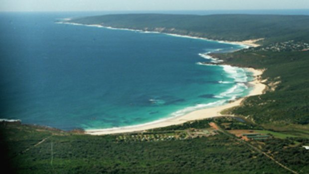 A view of Smiths Beach looking north towards Cape Naturaliste.