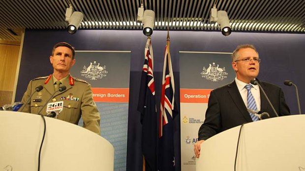 Lieutenant-General Angus Campbell and minister Scott Morrison announce the new rules.