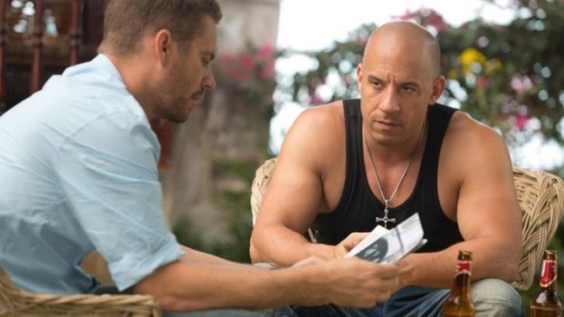 No lack of fuel for movie franchise ... <i>Fast and Furious</i>' Vin Diesel (right) and the late Paul Walker.