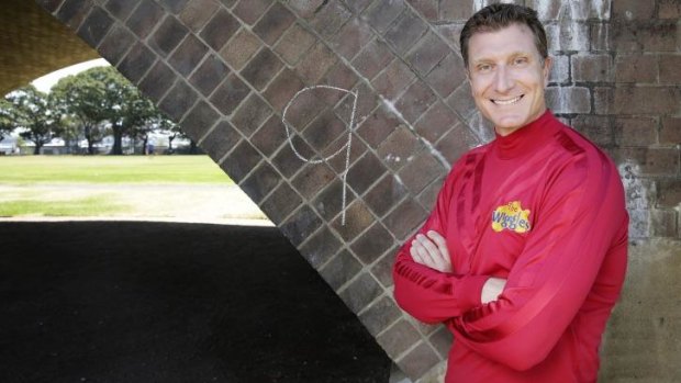 Red Wiggle: Simon Pryce dons the skivvy.