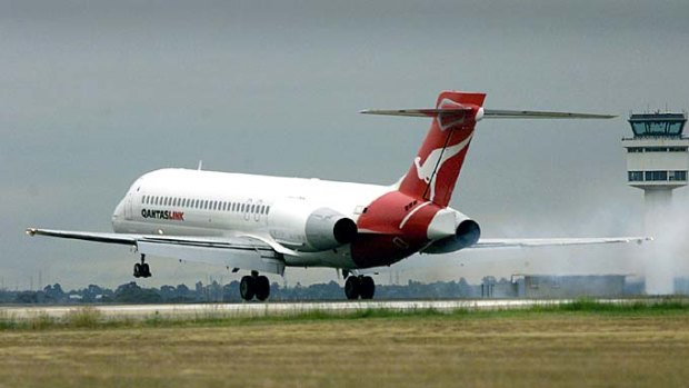Engine problem ... file photo of a Qantas 717 jet.