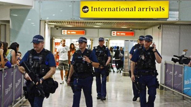 Police have stepped up security at British airports.