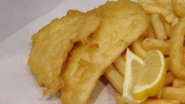 A serve of fish and chips from Scarborough's Fish Shack.
