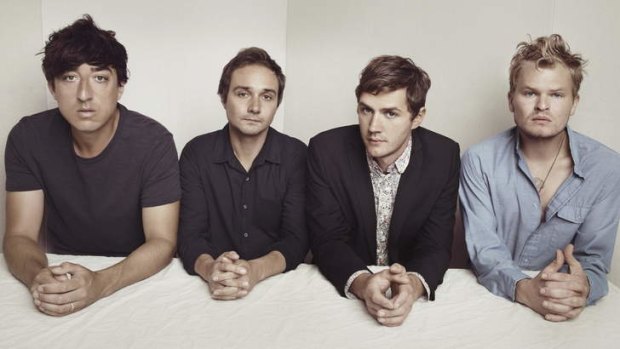 Brooklyn's Grizzly Bear (from left) Ed Droste, Daniel Rossen, Christopher Bear and Chris Taylor, play at the Opera House on January 4.