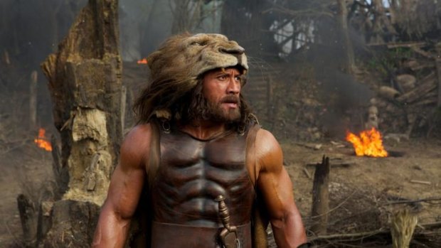 Rock star ... Dwayne Johnson as Hercules in Brett Ratner's very modern take on the classical Greek legend.