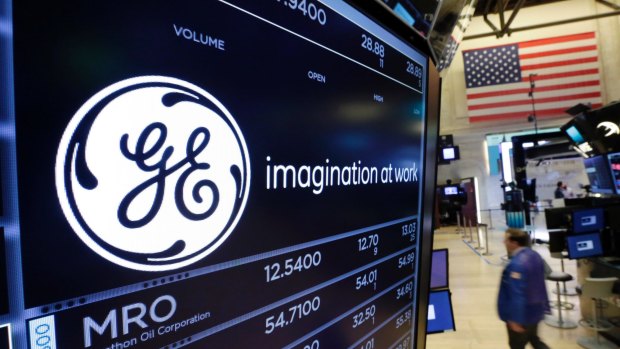 GE badly missed Wall Street expectations and slashed its full-year forecast, sending shares down as much as 6 per cent early in the day. 