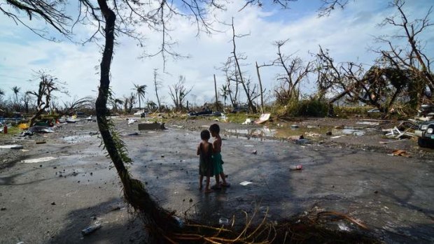 Typhoon Haiyan formed in unusually warm seas east of the Philippines.