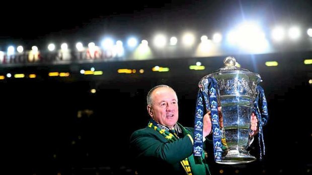 Back in the winners' circle: Victorious Kangaroos coach Tim Sheens could be in line for a return to the NRL.