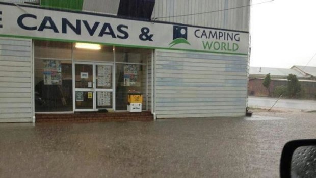 This Collie camping store was almost in need of emergency supplies. <b>Photo:</b> Facebook.