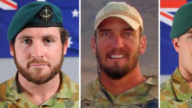 Scott Palmer, Tim Aplin and Benjamin Chuck were killed when their helicopter crashed in Afghanistan.
