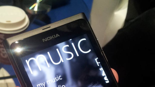 The Nokia Music app.