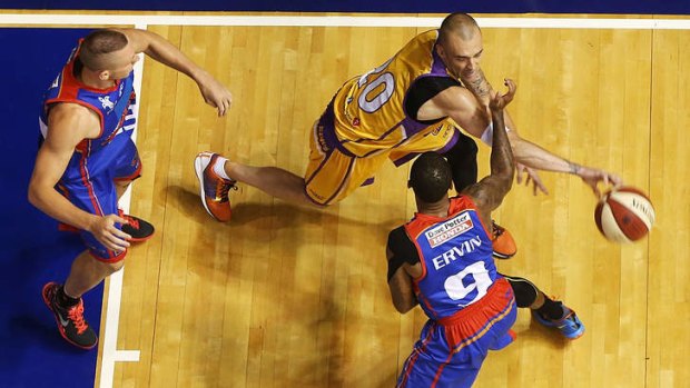 Unlikely victory: James Harvey helped the Kings bamboozle the Adelaide 36ers.
