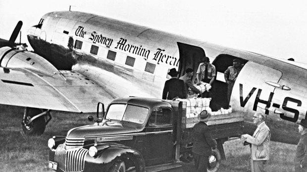 The Herald had its own DC3 aircraft to fly papers to remote areas.