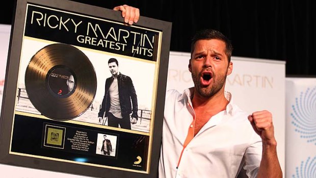 Livin' la vida loca: Ricky Martin during a greatest hits promotion at Westfield Parramatta.