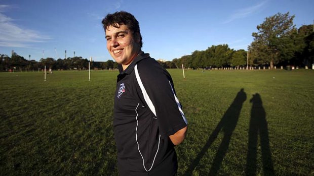 Working out: UTS student Daniel Borzuola has had an internship at AFL, NSW/ACT.