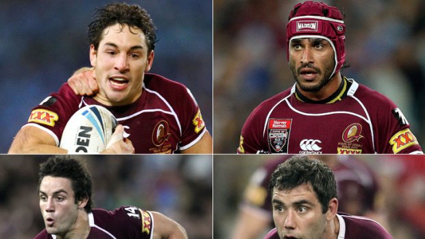 Four aces ... fullback Billy Slater, five-eighth Johnathan Thurston, halfback Cooper Cronk and hooker Cameron Smith.