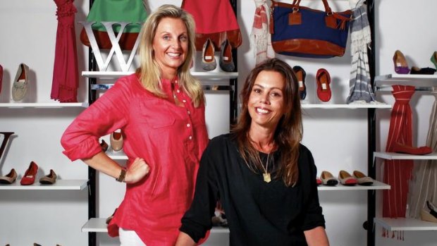 Sophie Richmond, left, and Sophie Carnegie, founders of the kids and womens shoe label Walnut.