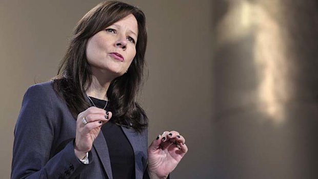 Making history: New GM CEO Mary Barra.