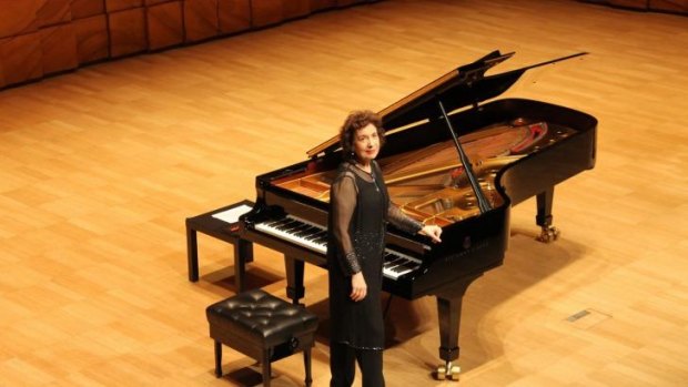 Pianist Imogen Cooper at the Melbourne Recital Centre.