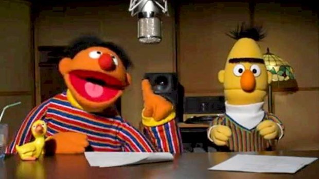 Sesame Street characters Bert and Ernie.