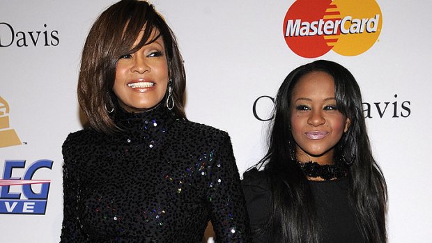 Houston with her daughter Bobbi Kristina Brown in February last year.