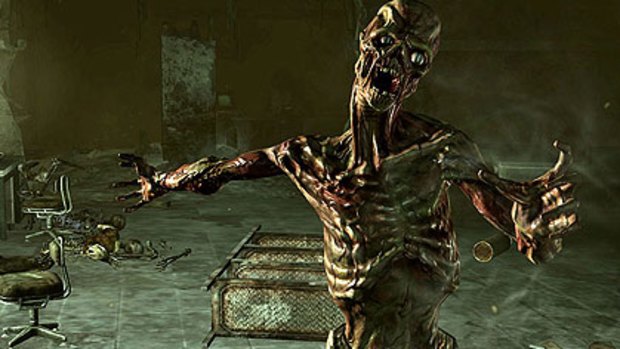 A scene from <i>Fallout 3</i>, which has been modified for Australian gamers.