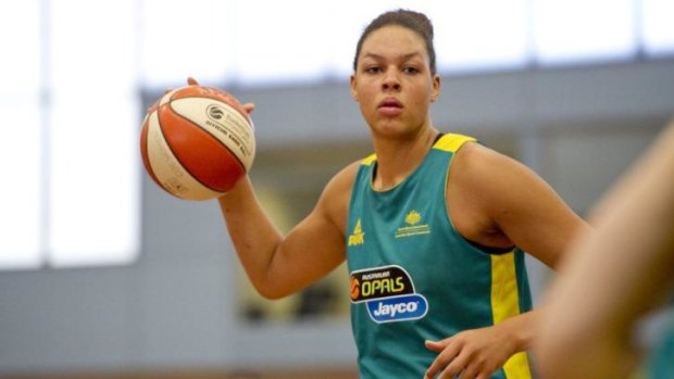 Liz Cambage and the Opals are in Canberra to prepare for the world championships.