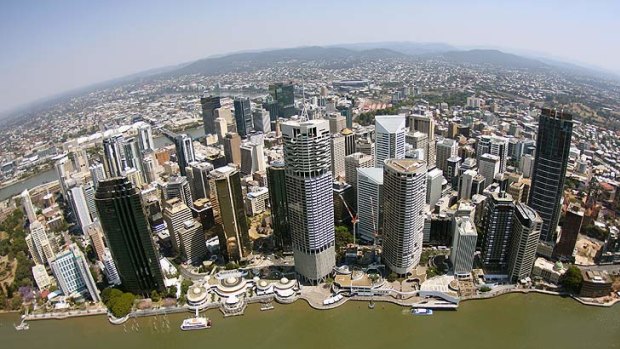 Office vacancy rates have fallen in Brisbane's CBD.