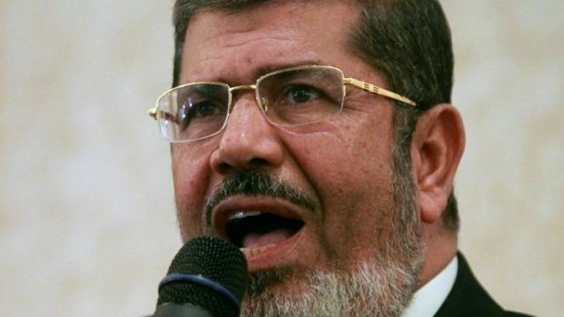 Deposed Egyptian president and Muslim Brotherhood member Mohamed Mursi.