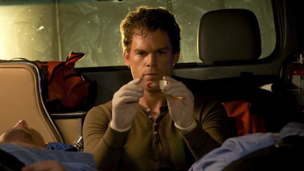Michael C. Hall as Dexter.