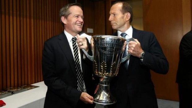 Opposition Leader Bill Shorten, says Prime Minister Tony Abbott, pictured with Shorten on Tuesday, is not fit to govern.