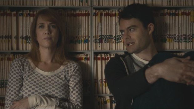 Recollections: Kristen Wiig and Bill Hader share a quiet moment as they remember their childhood in <i>The Skeleton Twins</i>.
