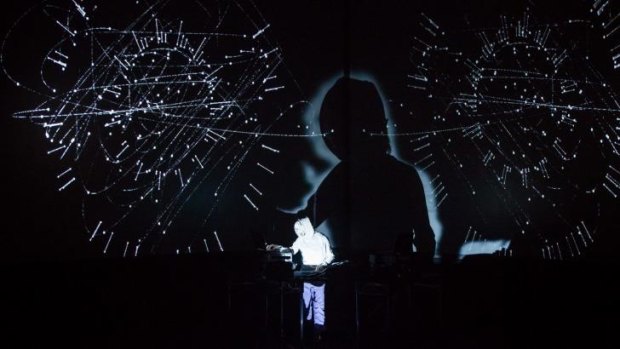 In his own shadow: Squarepusher, aka Tom Jenkinson, performs on two laptops in this mesmerising Vivid Live show.