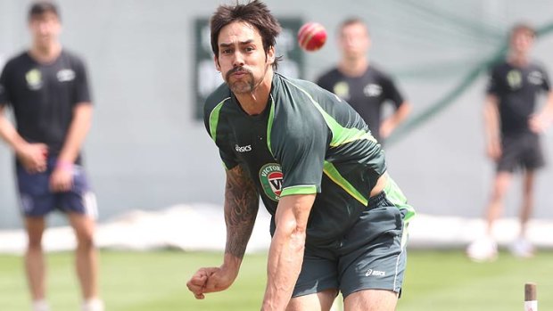 The colour of the ball has changed, but Mitchell Johnson hopes his results won't.