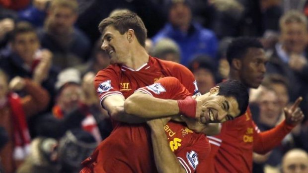 Gerrard and Suarez in happier times.