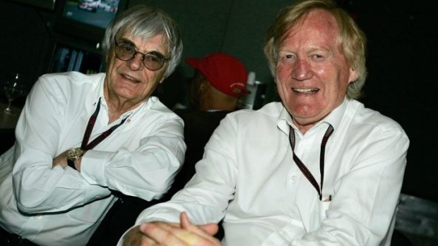 Bernie Ecclestone (left) and Ron Walker.