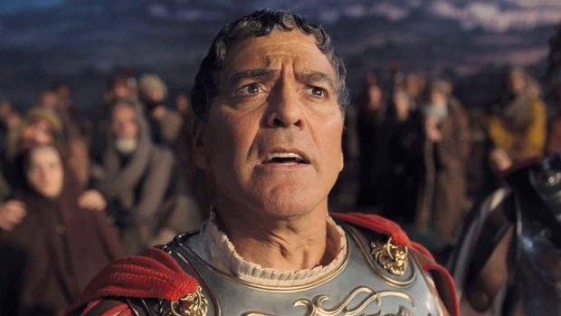 George Clooney in <i>Hail, Caesar!</i>: The Coen brothers' supposed retro romp was chilly and difficult.