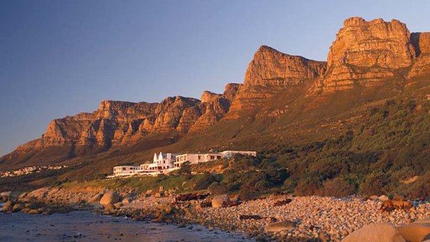 Spectacular spot ... the Twelve Apostles hotel in Cape Town's Table Mountain nature reserve.