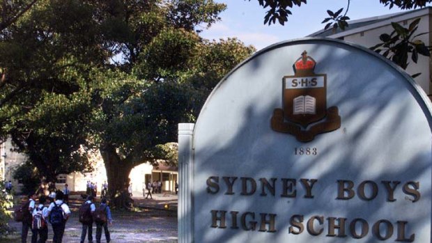 Stand-out fundraiser ... Sydney Boys High School.