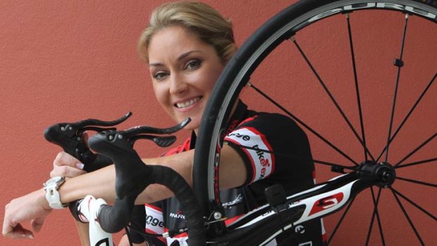 Gutsy &#8230; Rochelle Gilmore broke her pelvis, fractured her back and cracked her ribs in the Giro d'Italia.