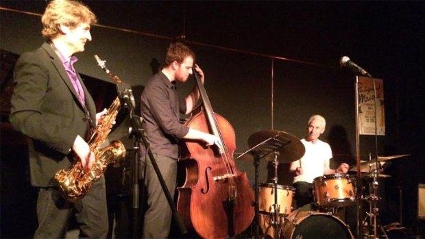 Rolling Stones drummer Charlie Watts on stage at The Ellington Jazz Club in Perth.