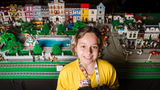 The Canberra Brick Expo is an annual event held at Canberra that exhibits LEGO creations from builders from all over Australia. Nine-year-old Celeste Dakos of Albury got the first peek on Friday.