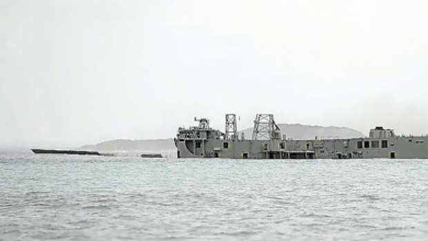 HMAS Canberra is scuttled near Ocean Grove.