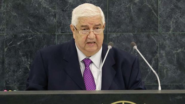 Syrian Foreign Minister Walid al-Moualem: "The people of New York have witnessed the devastations of terrorism, and were burned with the fire of extremism and bloodshed, the same way we are suffering now in Syria."