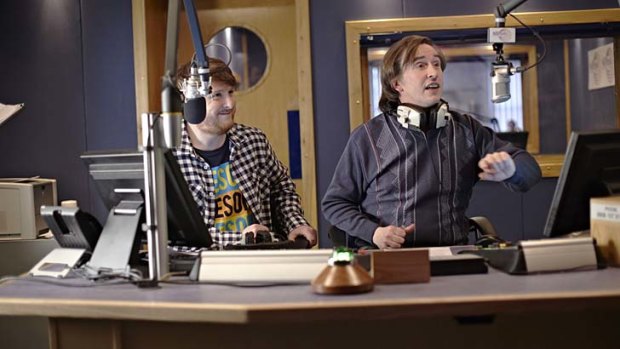 On air, under siege: Steve Coogan as Alan Partridge (right) and Tim Key.