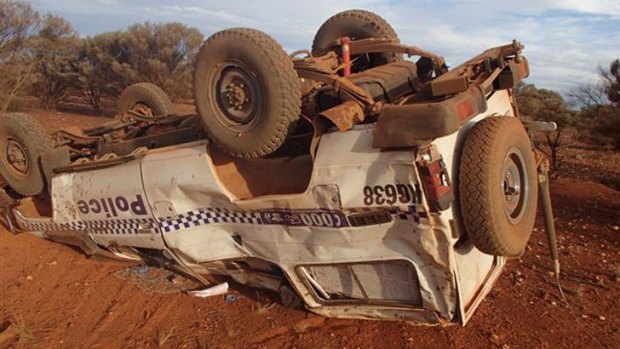 The vehicle rolled just outside of Laverton.