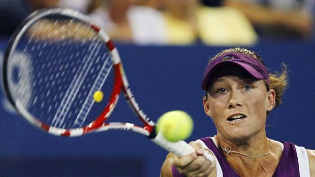 Samantha Stosur has played two marathon matches to reach the pointy end of the year's last major.