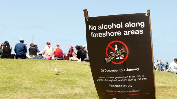 Alcohol is banned at St Kilda from Boxing Day. 